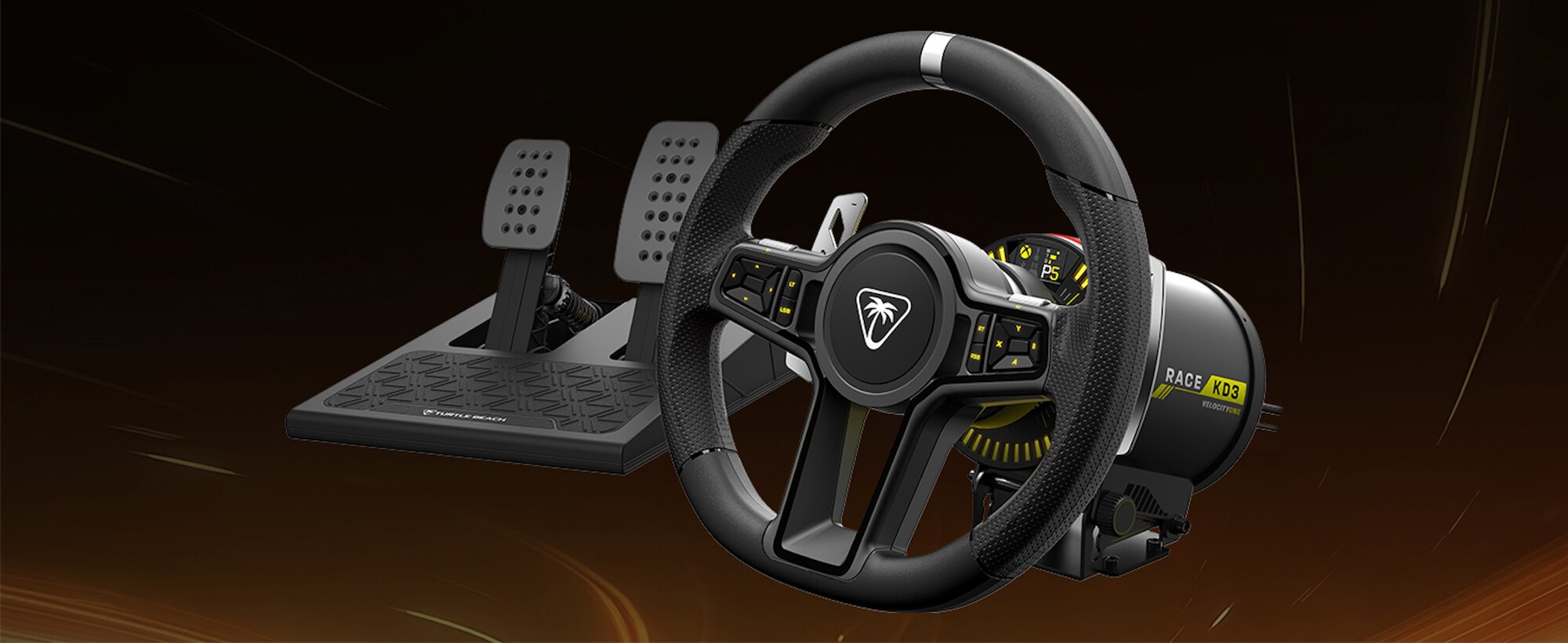 Turtle Beach VelocityOne Race KD3 賽車方向盤與踏板